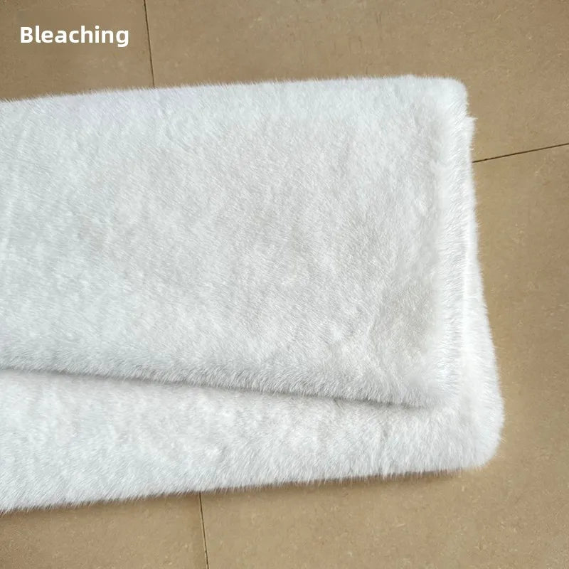 Thickened Imitation Mink Fur Grass Plush Fabric for Soft DIY Sewing Handmade Coat Vest Toy Doll Clothing Fashion Cloth Material