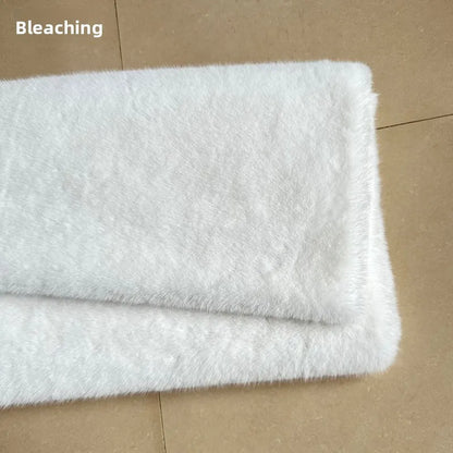Thickened Imitation Mink Fur Grass Plush Fabric for Soft DIY Sewing Handmade Coat Vest Toy Doll Clothing Fashion Cloth Material