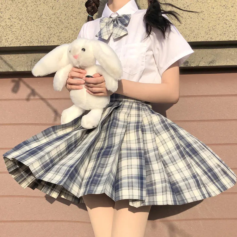 Japanese Bow Tie Skirt Set Student Pleated Skirt Jk Uniform Korean School Sexy Girl Preppy Style Seifuku Japanese School Uniform
