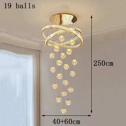 Home decorationPendant lights, luxury crystal living room chandelier, bedroom Pendant lamp, ceiling light, indoor lighting