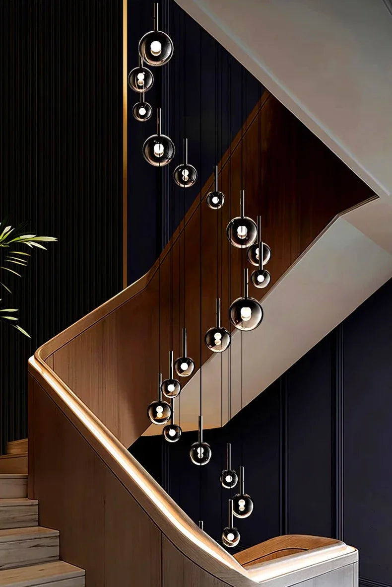 Modern home decor led lights pendant light lamps forstaircase Chandeliers for living room hanging light indoor lighting