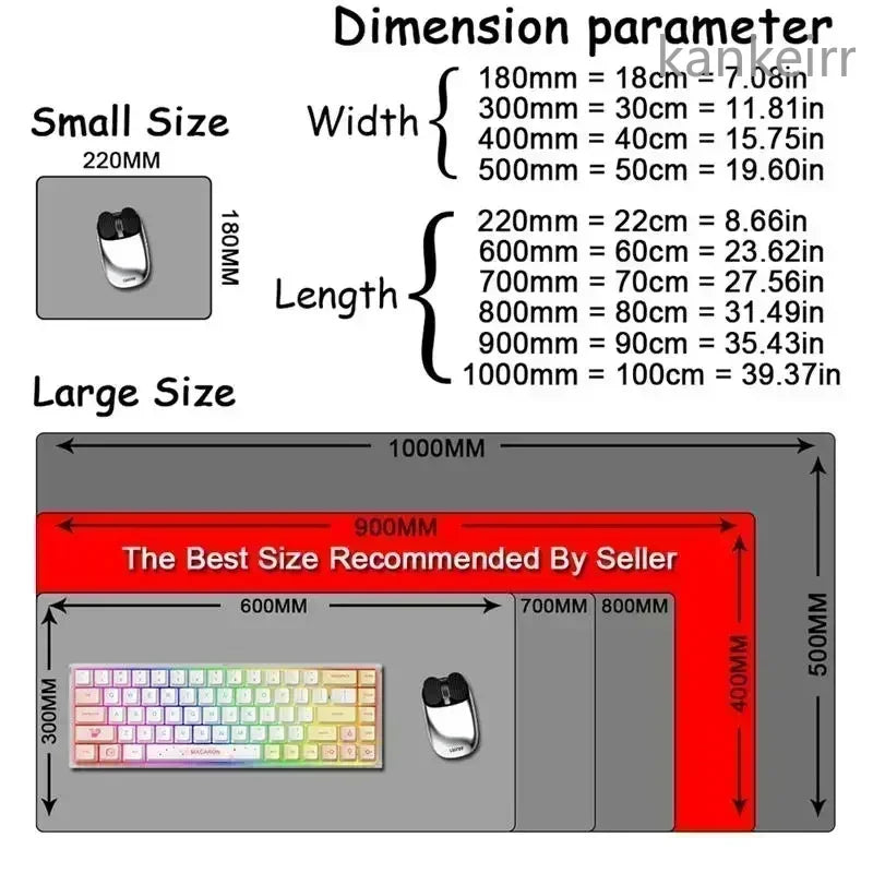 Shortcuts Mouse Pad Large Desk Mat Desk Accessories Deskmat With Non-Slip Rubber Base Stitched Edge Deskpad Mac/Windows Mousepad