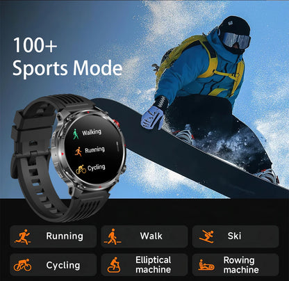 2026 T-Rex3 Ultra 1100mAh Battery Smart Watch GPS Track Compass IP69K Waterproof Sports tracker Outdoors Military Smartwatches
