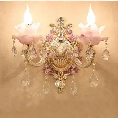 Zinc Alloy Crystal Chandelier Modern Living Room Decoration  Lighting European Restaurant Bedroom Candle  Lamps