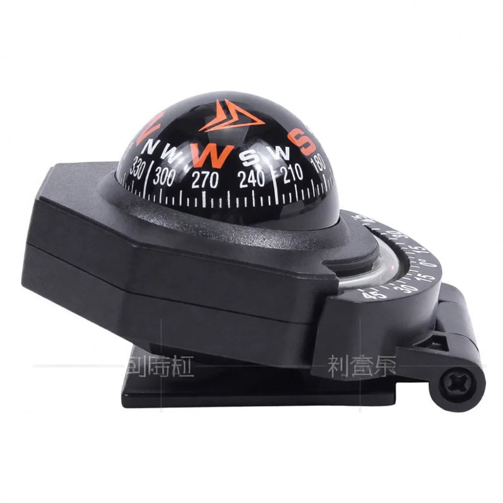 Off Road Navigation Compass Slope Meter Dashboard Luminous Foldable Gauge Adjustable Auto Interior Decor Accessory
