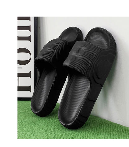 Summer Lightweight Beach Slides For Men Women Non Slip Soft Sole Solid Color Casual Sandals Couple Outdoor Slippers