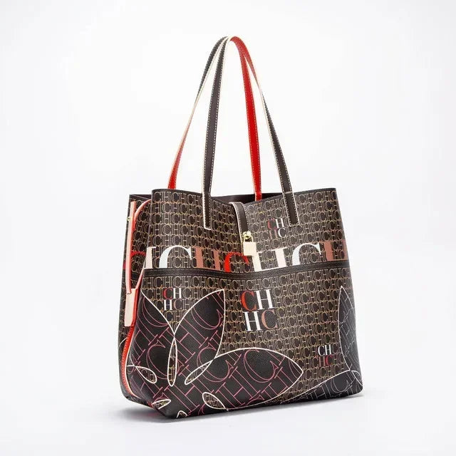 CH Ladies Handbag Large Capacity Shoulder Bag Ladies Handbag Luxury Brand 2026 New Multifunctional Fashion Design Classic Retro