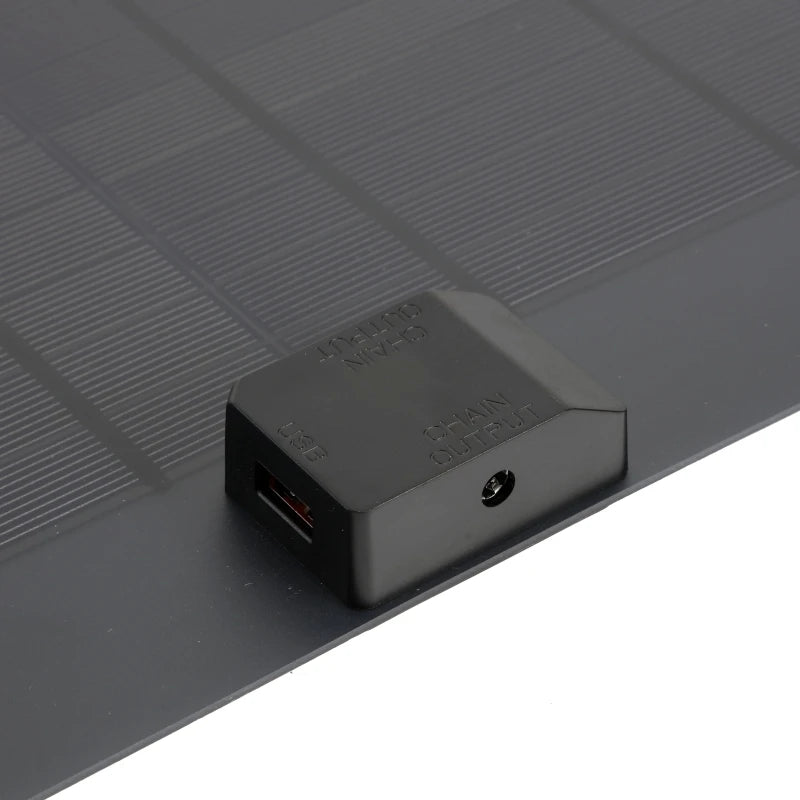 50W/100W Portable Solar Panel USB Outdoor Mobile Power DIY Travel Cell Phone Charger Car Yacht 12V18V Battery Pack Power Panel