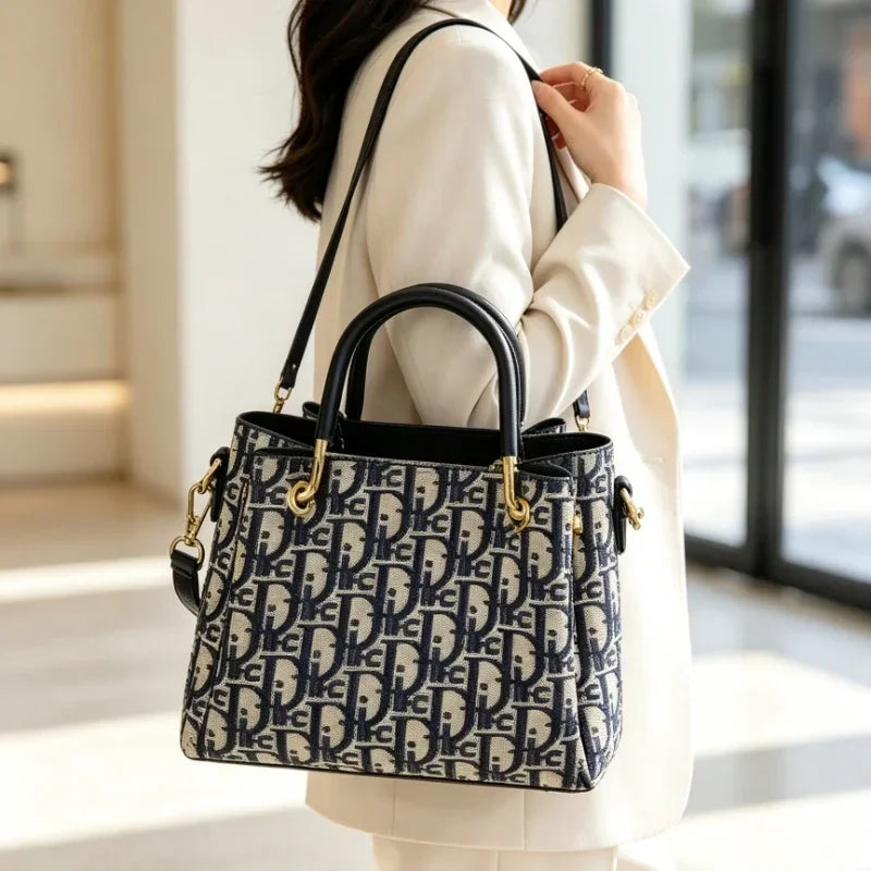Elegant Ladies Tote Bag Handbags Leather By Luxury Brand Famous Designer Popular Classic For Women Fashion