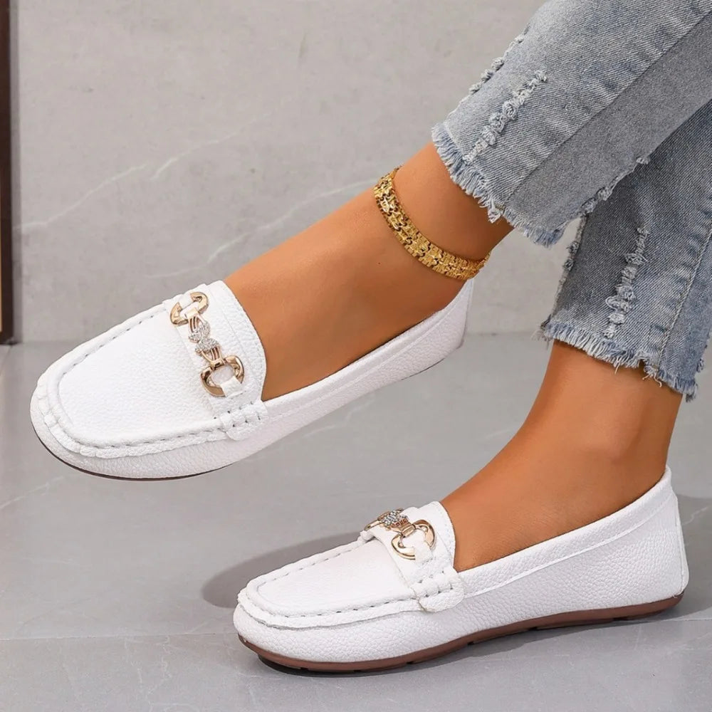 New Women's Casual Slip on Mary Jane Shoes Spring Autumn Fashion Round Toe Solid Soft Sole Flat Loafers Zapatos De Mujer luxury