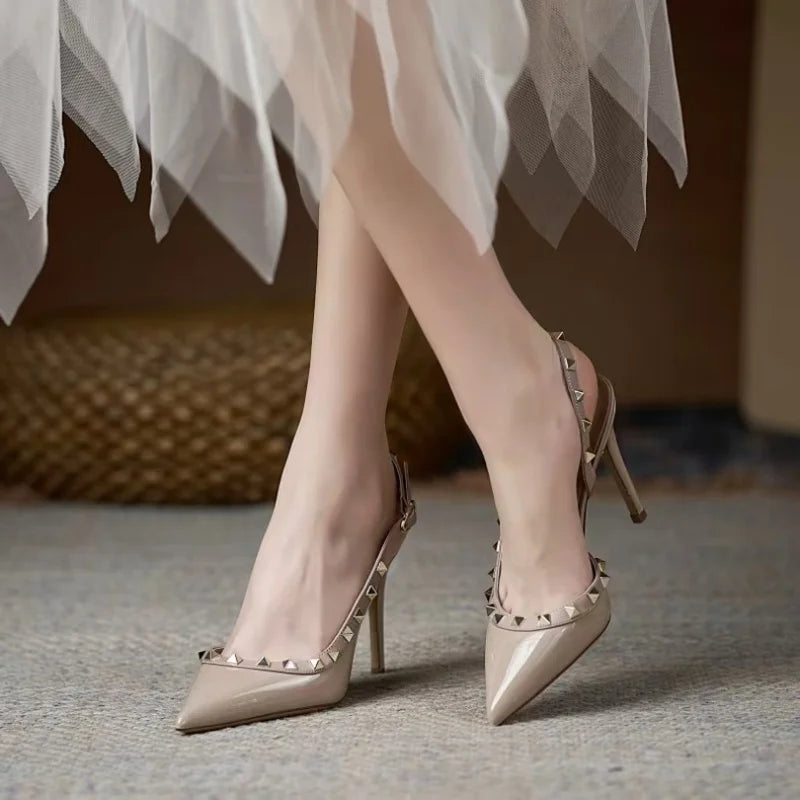 Summer Elegant Pointed Sexy Party Buckle High-heeled Sandals 2026 Fashionable best Selling New Comfortable Women's Shoes