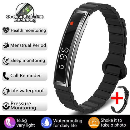 New Sports Waterproof Smart Band Bracelet Gesture Control Heart Rate Blood Oxygen Sleep Monitor Pedometer Screen Smartwatch 2026
