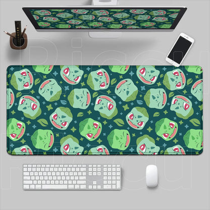 P-pokemon Bulbasaur Mouse Mats Rubber Mousepad Large Anime Gaming Accessories Pad Kawaii Carpet Cabinet Keyboard Office Deskmat