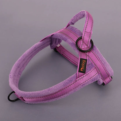 Winter Warm Soft Padded Dog Harness No Pull Dog Harness Vest Reflective Adjustable Pet Training Vest For Small Medium Large Dogs