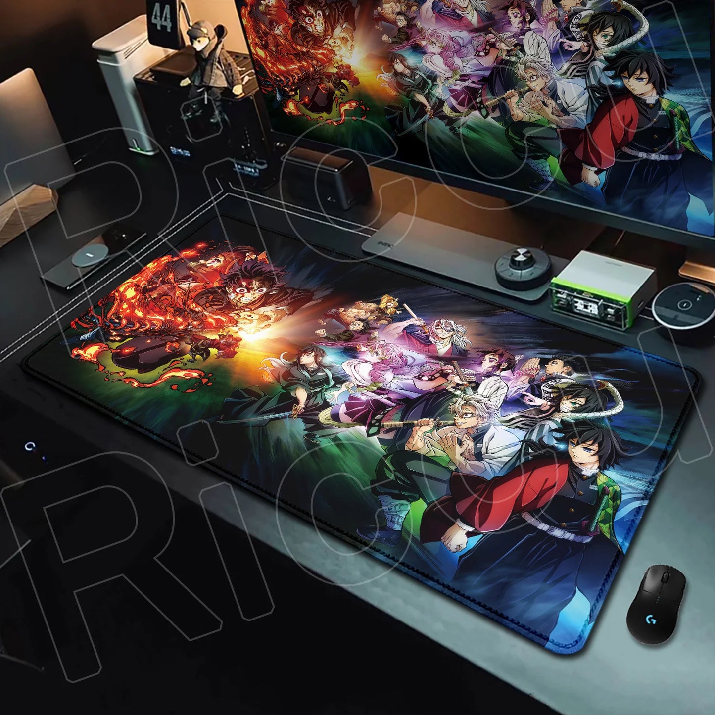 HD Printing Anime Mousepad Non-slip Rubber Base Office Deskmat XXL Student Writing Keyboard D-Demon Slayer Pc Gaming Accessories