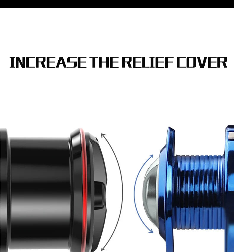 Left/Right Interchangeable Spinning Fishing Reel 5.2:1 Gear Ratio Metal Bearing Fishing Wheel Baitcasting Reel Carp Fishing