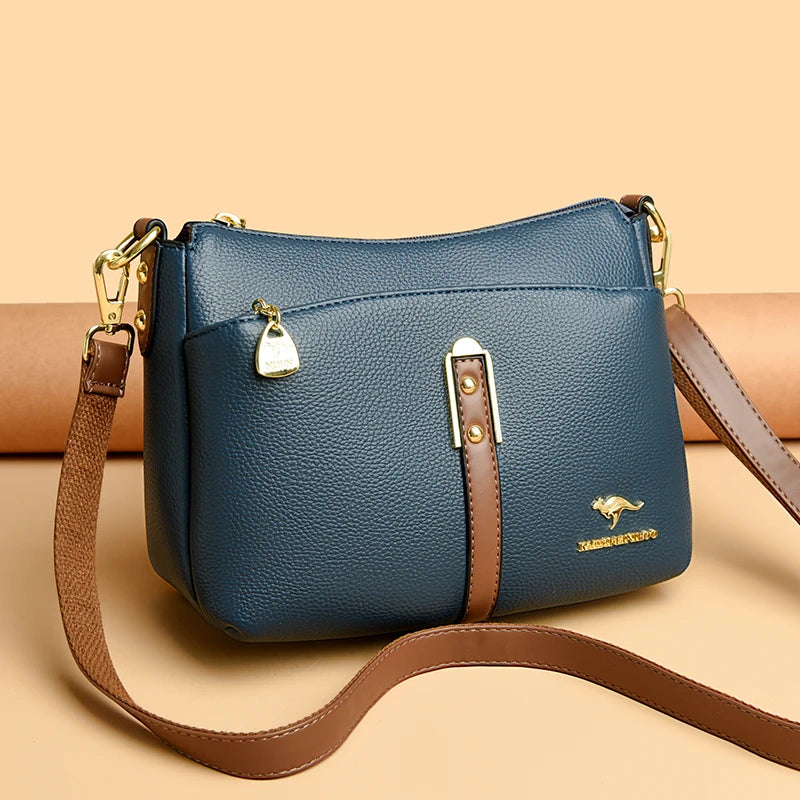 Genuine High Quality Soft Leather Women's Handbag Trend Designer Female Crossbody Bag Casual Shoulder Messenger Handbags 2025