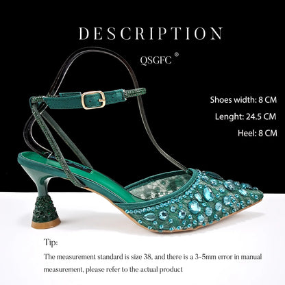 Shiny Purple Color Shoes and Bag Elegant Handbags and Medium Heel Shoes Beautiful Handmade Shoes for Wedding Party