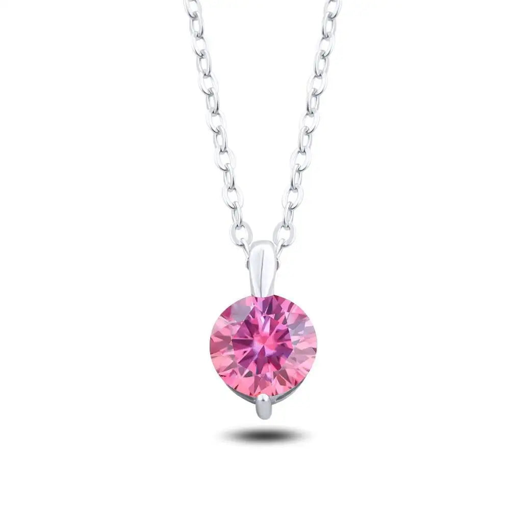 TY D VVS1 Moissanite Necklace Diamond Pandent 1-3ct GRA Certified s925 Sterling Silver 18k Necklaces for Women Dainty Gift
