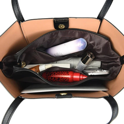 Luxury Designer Women Bags High Quality Leather Shoulder Crossbody Messenger Tote Bag Branded Large Handbag Purses for Female