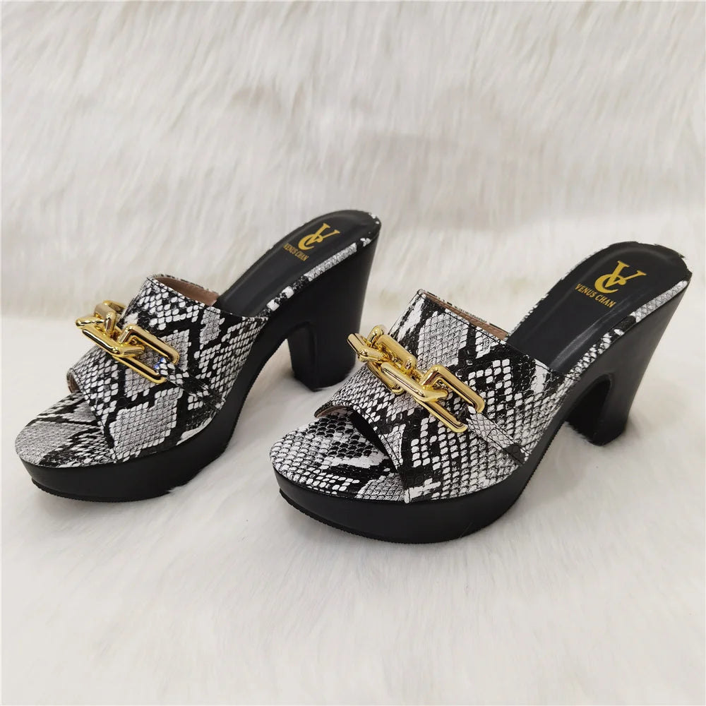 2023 Fashion Women Summer Autumn Skid-proof Square Toe Shoes  Heels Italian Woman Wedding for Party Shoes