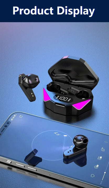 NEW X15 TWS Earphones Bluetooth Wireless Gamer Headphones 65ms Low Latency Earbuds Fone Gamer Headset Gamer with Mic