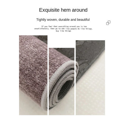 VIKAMA  Garden Flower Carpet, Anti-Slip Mat, Living Room Headboard Carpet, Hall Carpet, Kitchen Carpet, Home Decorations
