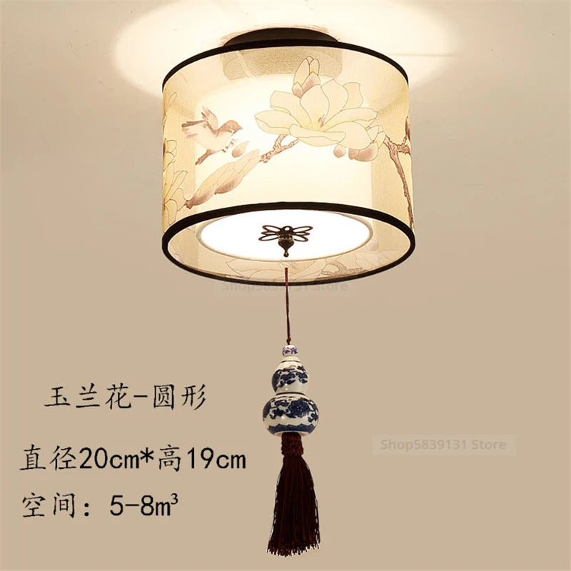 Classical Simple Chinese Style Ceiling Lights Round Square Led Ceiling Light Fixtures Morden Home Decor for Living Room Lights