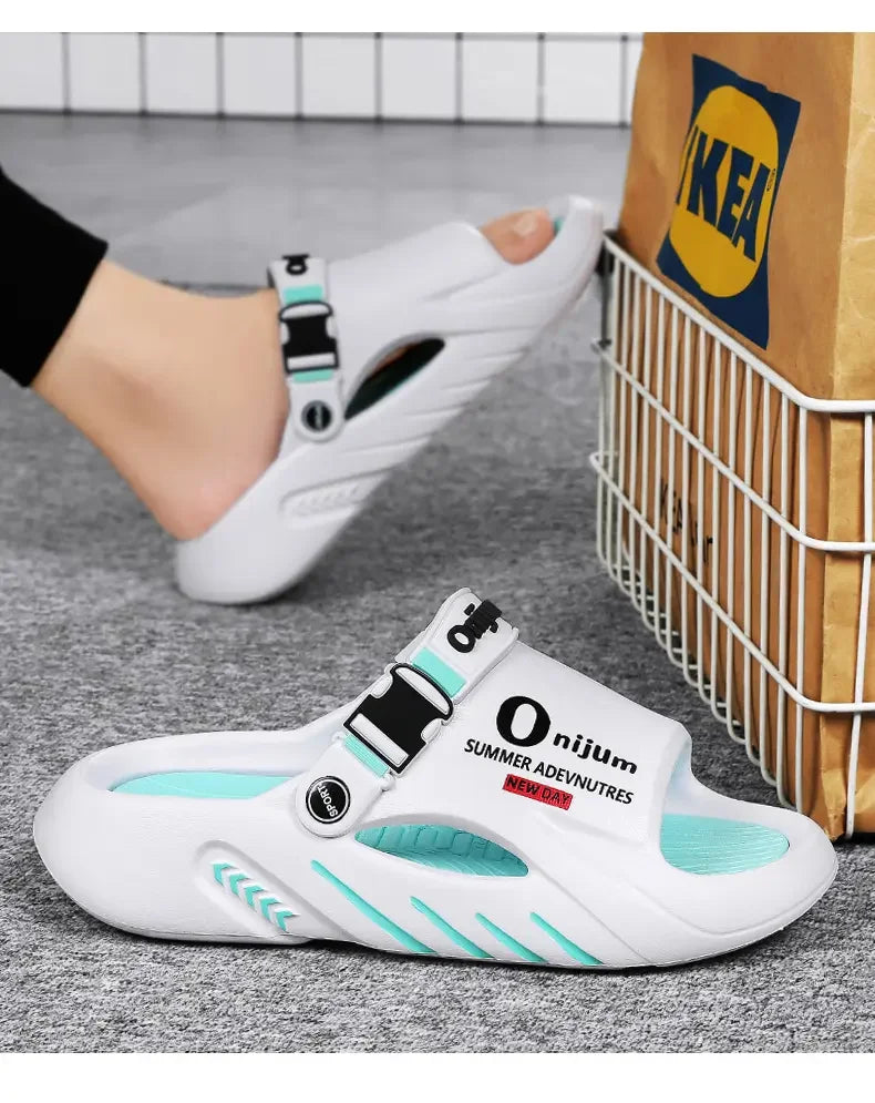Male Flip Flops Massage Slippers Indoor Beach Clogs Outdoor Comfortable Sandals Soft Slides Men Casual Shoes Women Home Slippers