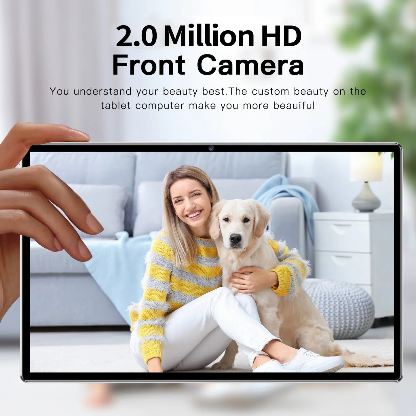 BDF 10.1 Inch Tablet Android 11, 4GB RAM 64GB ROM,1TB Expand,1280x800 IPS Screen 5000MAH Battery,Dual Camera, WiFi,3G Sim Card