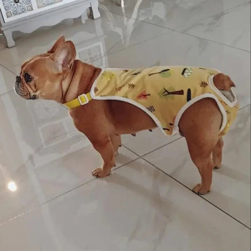 Adjustable French Bulldog Pet Shoulder Strap Physiological Pants Washable Female Dog Underwear Safety Trousers Mascotas Shorts