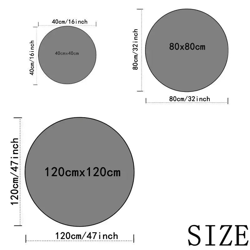 MINISO Biochemical Umbrella Round Carpet Non -slip Carpet Bedroom Decor Living Room Decoration Outdoor Rug Birthday Gifts INS