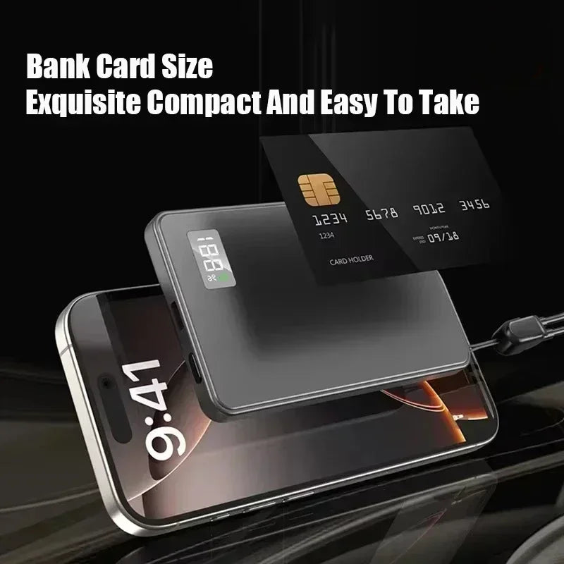 Lenovo Wireless Magnetic 500000mAh Power Bank Fast Charging Portable PD22.5W External Battery for Magsafe for iPhone17 Samsung