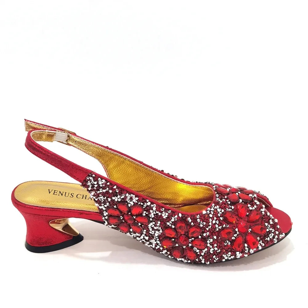2024 Shoes and Bag for Party Wedding Plus Size Women Shoes 43 High Heels Sexy Ladies Luxery Shoes Women Dress Pumps with Purse