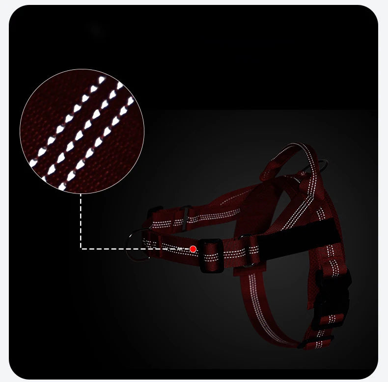 Personalized Reflective No Pull Harness for Small Medium Dog Washable Explosion-proof Comfort Dog Harnesses Pechera Para Perro