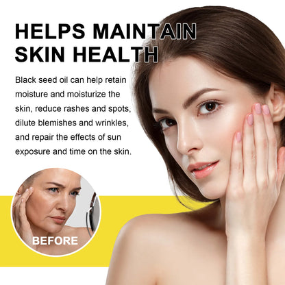 EELHOE Black Seed Oil Natural Organic Scalp Care Baldness Treatment for Damaged Hair Growth Products Dense Anti Hair Loss Oil