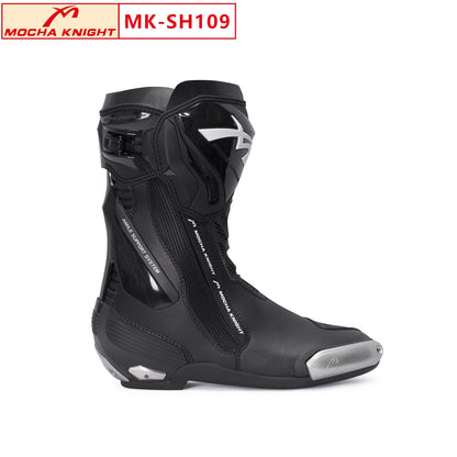 BENKIA Mocha Motorcycle Track Riding Boots CE Certification Professional Racing Botas BENKIA Waterproof Boots High Quality SH109