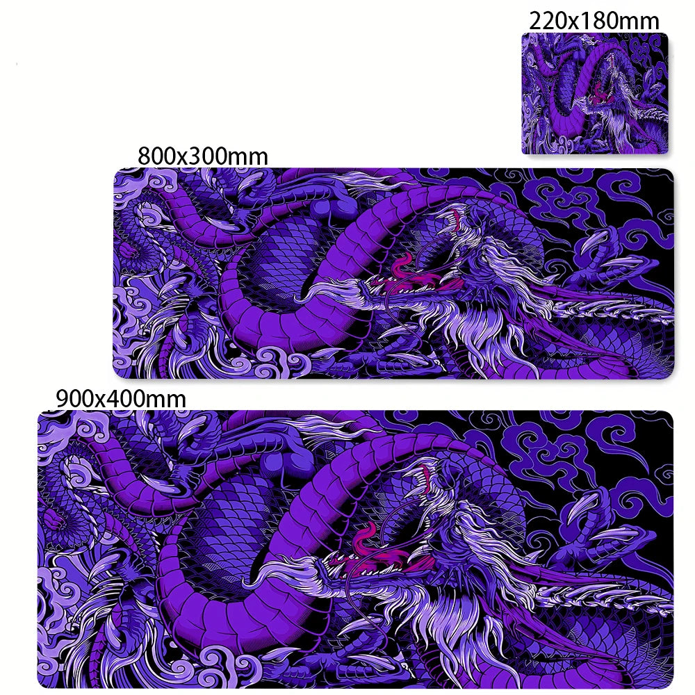 Black and White Dragon Mouse Pad Large Gaming Mousepads Computer Mousepad Mouse Mat 90x40cm Desk Pads For PC Keyboard Mats Table