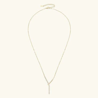 925 Sterling Silver Y-shaped Necklace D-Color Full Moissanite VVS1 Pendent Necklaces with Certificate for Fashion Women Jewelry