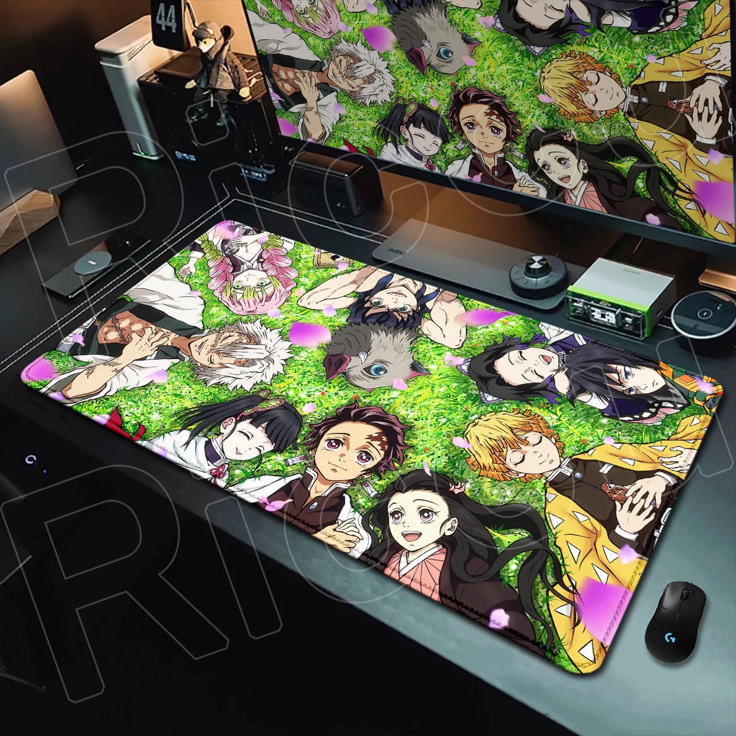 HD Printing Anime Mousepad Non-slip Rubber Base Office Deskmat XXL Student Writing Keyboard D-Demon Slayer Pc Gaming Accessories