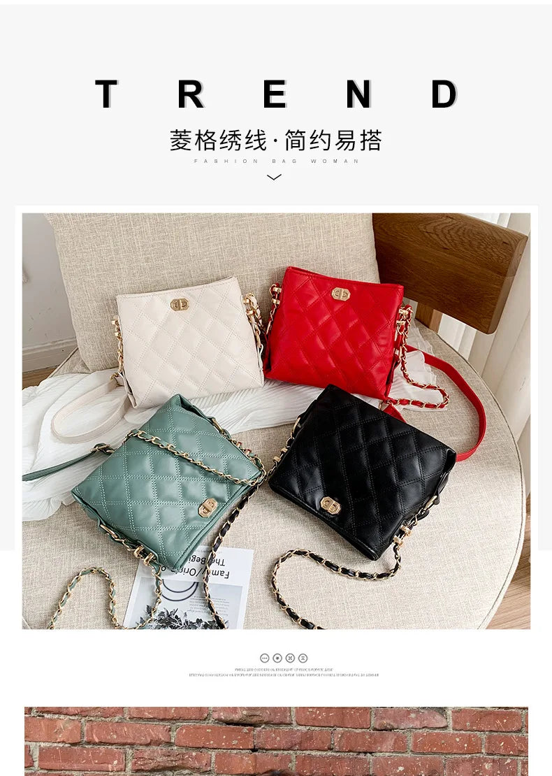 Design Handbag Shoulder Bags for Women Small Luxury Crossbody Bag High Quality Soft Leather Purse New Ladies Small Square Bag