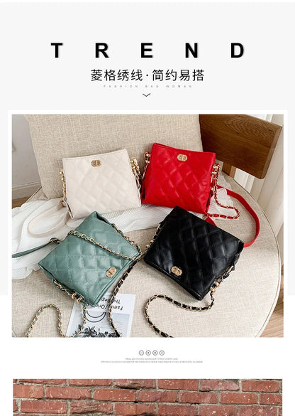 Design Handbag Shoulder Bags for Women Small Luxury Crossbody Bag High Quality Soft Leather Purse New Ladies Small Square Bag