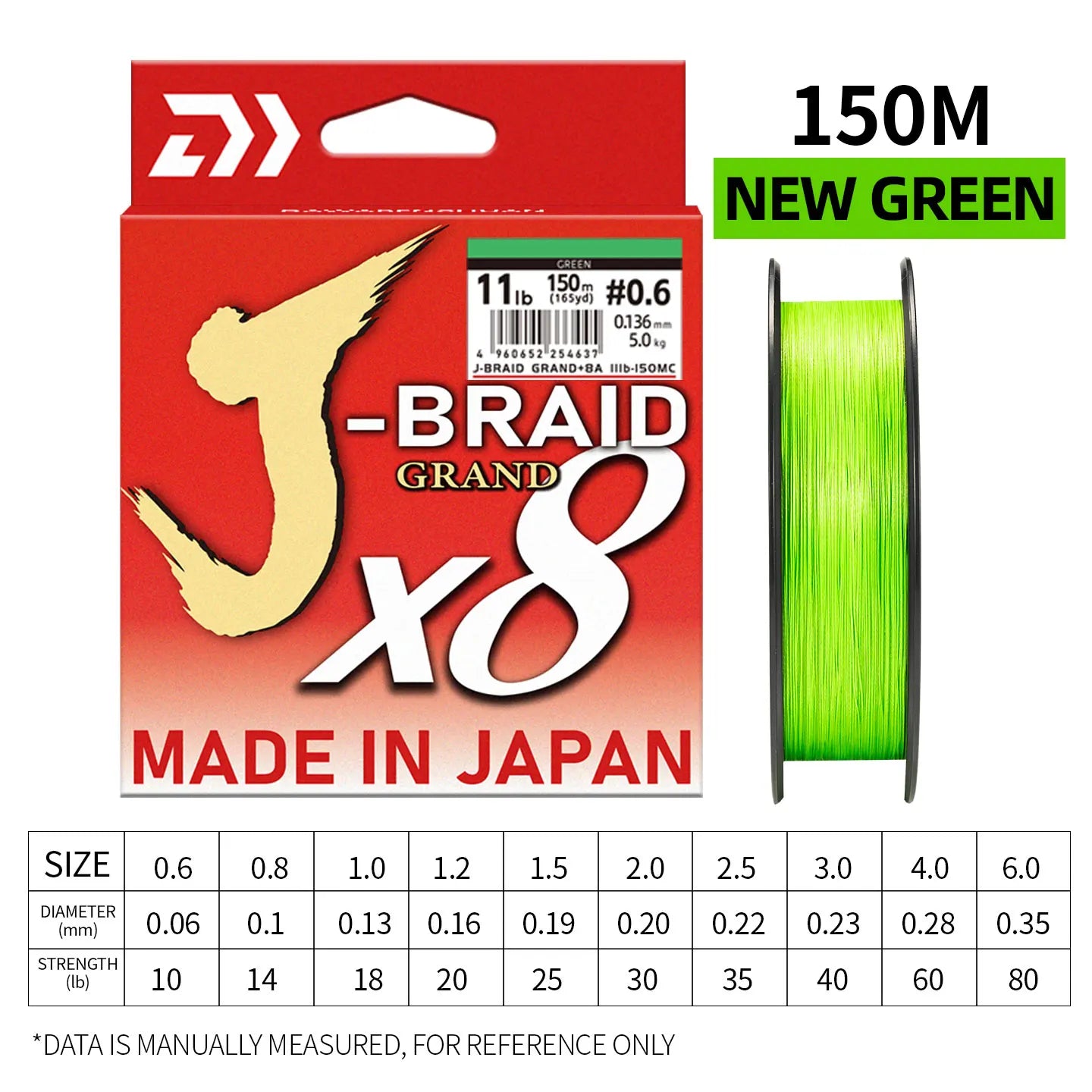 2026 Original X8DAIWA-J Braided Expedition 8 strands Fishing Line PE Super Line Sea Fishing wire 100/150/200/300/500/1000M Pesca
