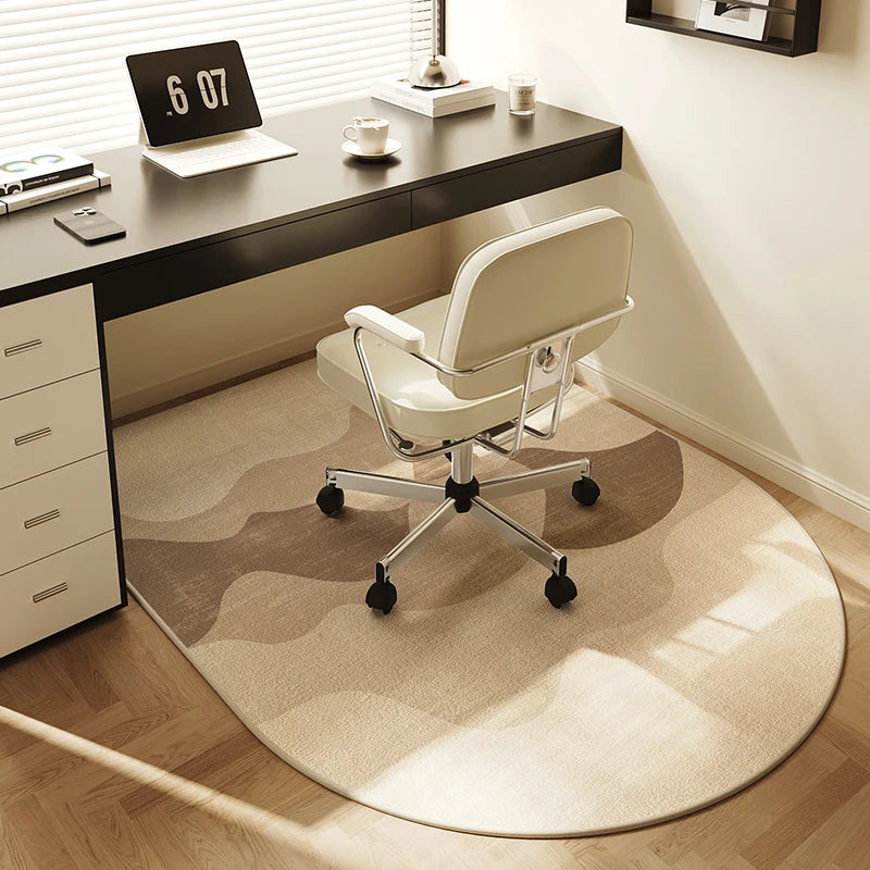 VIKAMA Computer Chair Non-Slip Mat Bedroom Dresser Chair Foot Mat Study Swivel Chair Floor Protection Mat Under Desk Carpet