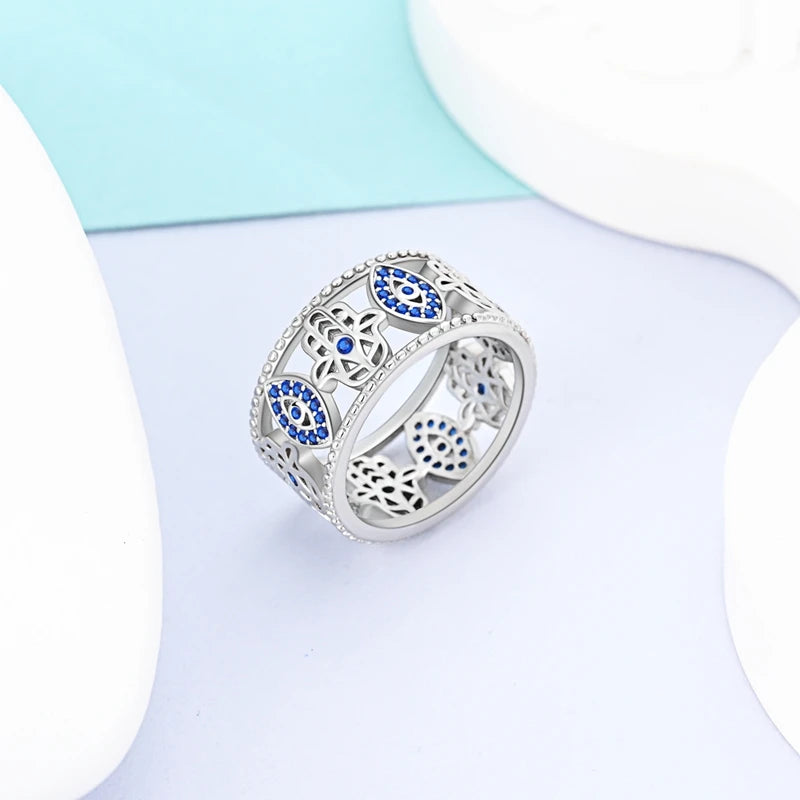 Rings Hot Sales 925 Sterling Silver Love Heart Sun Moon Star Iris Adjustable Rings For Women Wedding Birthday Party Jewelry Gift