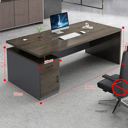 Study Room Single Computer Desk  Office Furniture Nordic Designer Staff Office Desks Nordic Simple Boss Training Office Desk GZ
