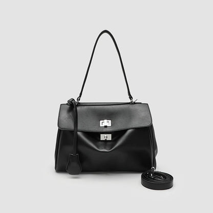 Casual Tote Bags For Women Luxury Designer Handbags And Purses 2024 New In PU Lock Tassel Decoration Large Capacity shoulder Bag