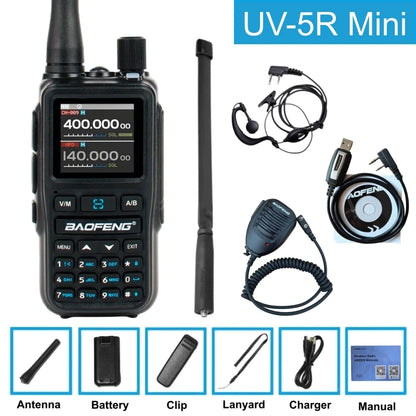 Baofeng Uv-5R Mini 5W /1pcs Walkie Talkie Long Range Smartphone Programming