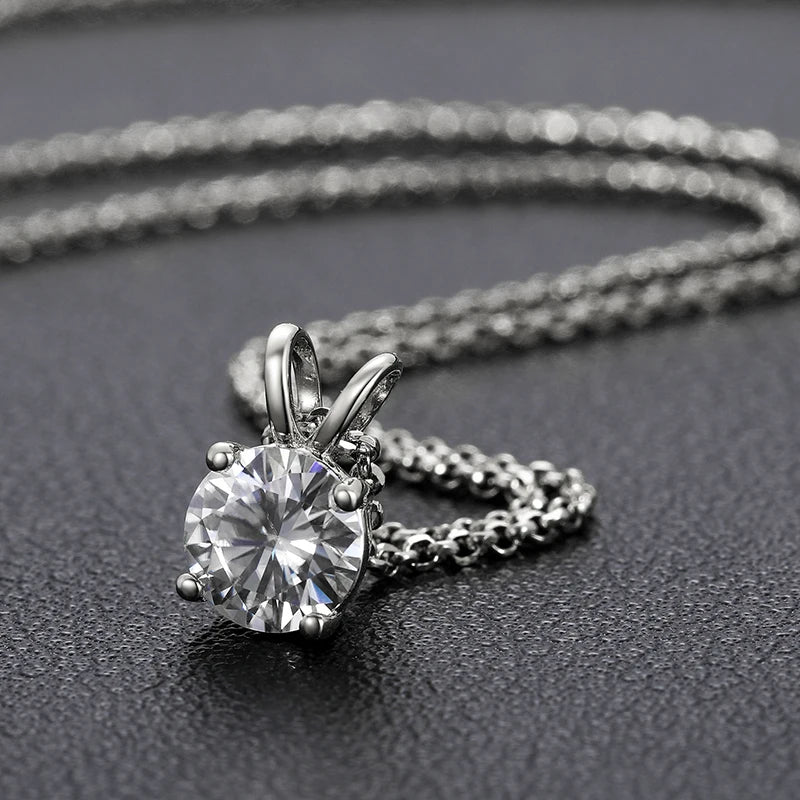 Special Price 3-15CT Moissanite Pendant Necklace With Certificate For Women Original Real 925 Silver Solitaire Wedding Jewelry