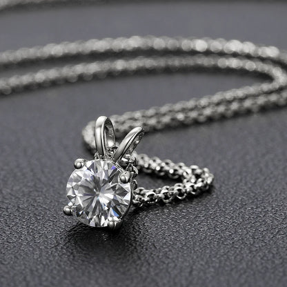 Special Price 3-15CT Moissanite Pendant Necklace With Certificate For Women Original Real 925 Silver Solitaire Wedding Jewelry